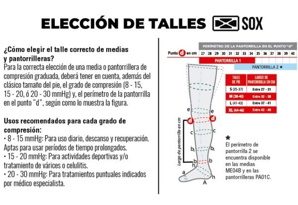 Gemeleras SOX GLASGOW Compresion Graduada - Imagen 5