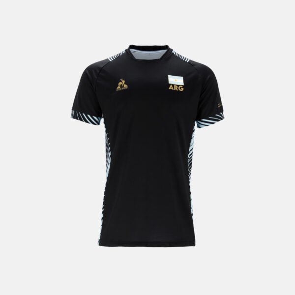 Camiseta Lecoq Oficial Selecciona Argentina de Voley Masculina (negra) 2025