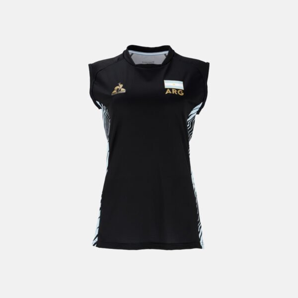 Camiseta Lecoq Oficial Seleccion Argentina de Voley Panteras (negra) 2025