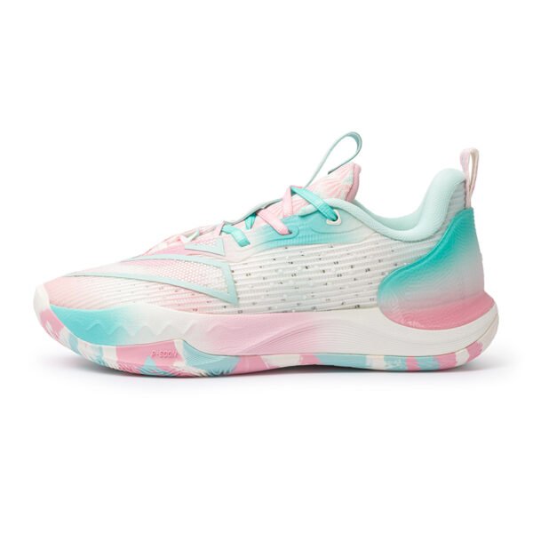 Zapatillas PEAK TAICHI BIG TRIANGLE 4.0 White/Pink/Green (Women) - Imagen 2