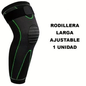Rodillera larga ajustable. Anatómica / respirable. 1 Unidad