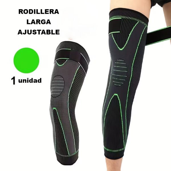 Rodillera larga ajustable. Anatómica / respirable. 1 Unidad - Imagen 4