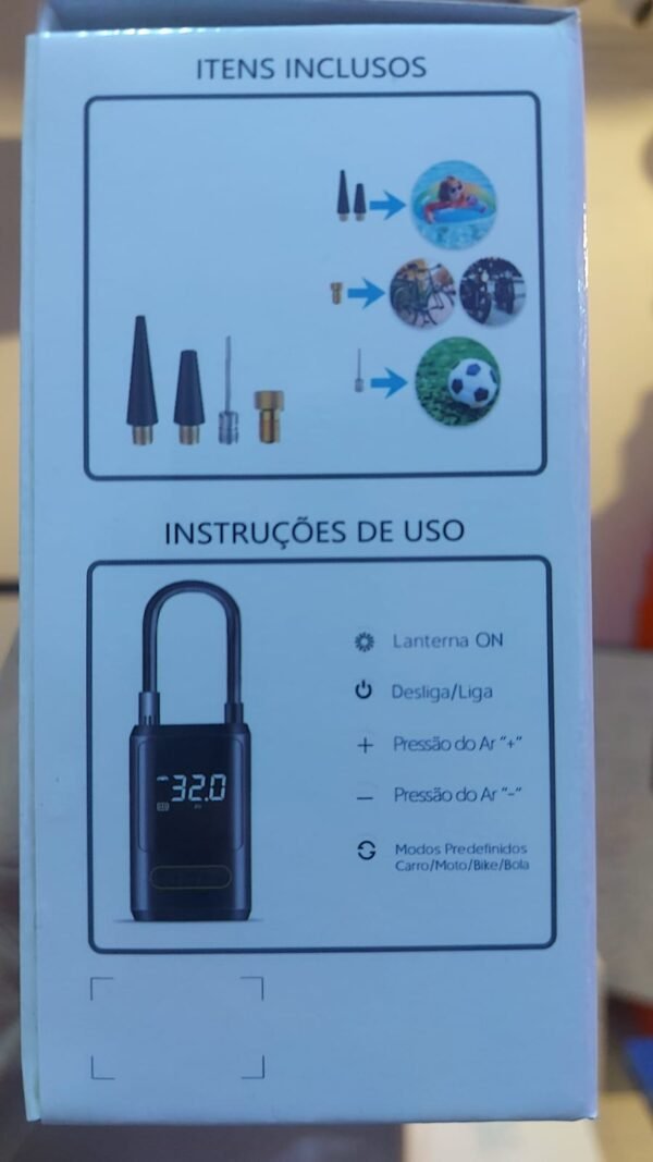 Compresor / Inflador PELOTAS recargable inalámbrico mini - Imagen 4