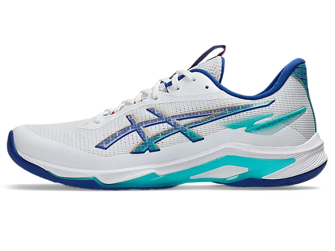 Zapatillas Asics Netburner Ballistic FF4 std (White/AsicsBlue) (H) - Imagen 6
