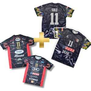 COMBO Camisetas Perugia Sebas SOLÉ Temp2024 + Temp2025 (Talle 3XL)
