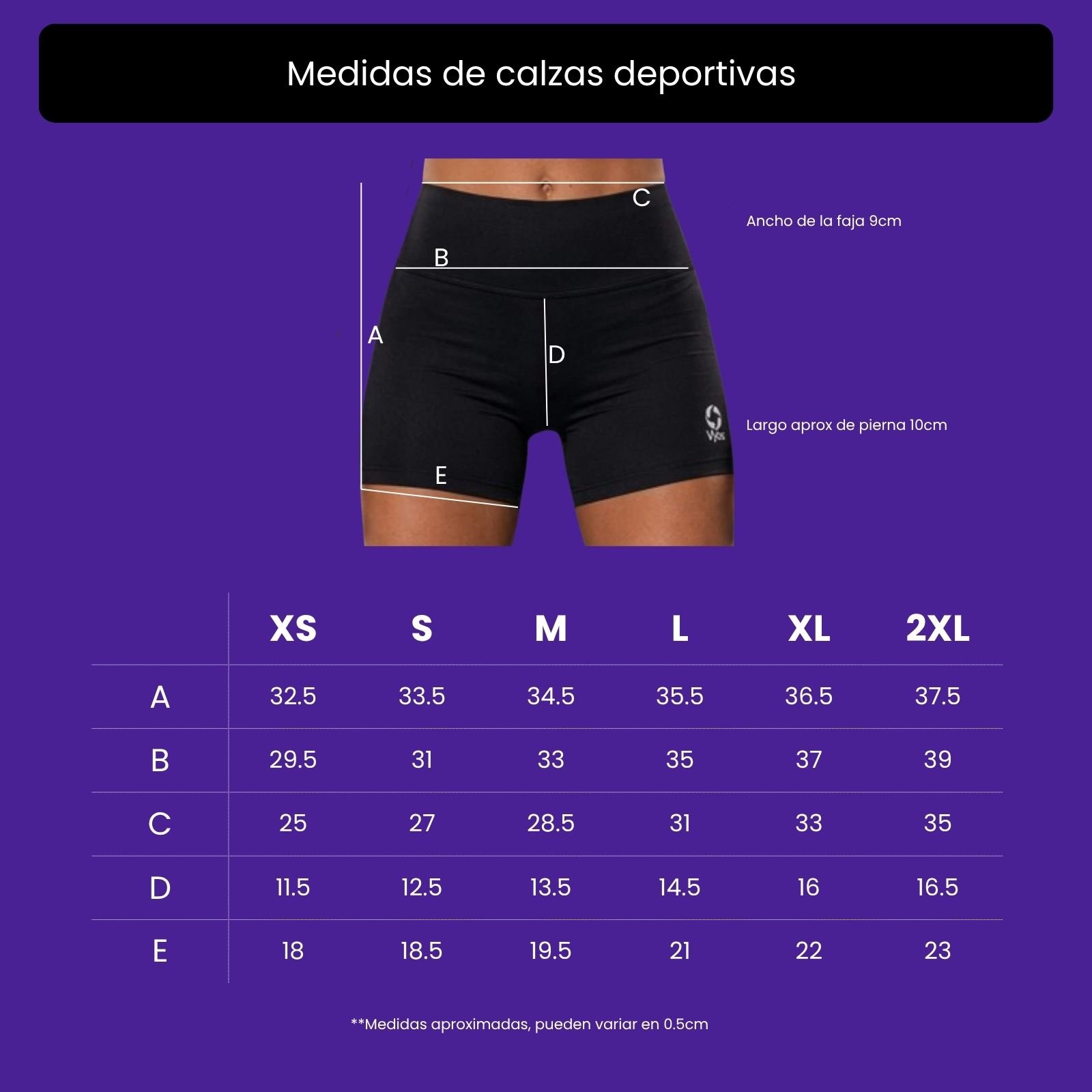 Calza Vyos sin costura frontal y cintura faja (negra) - Imagen 3