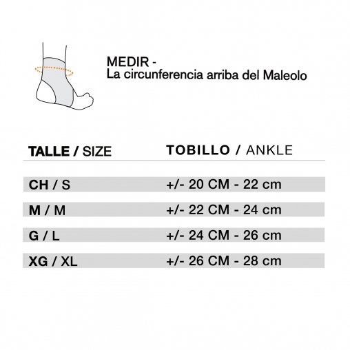 Tobillera deportiva BODY CARE Runner Pro con tiras (BC1468) - Imagen 2