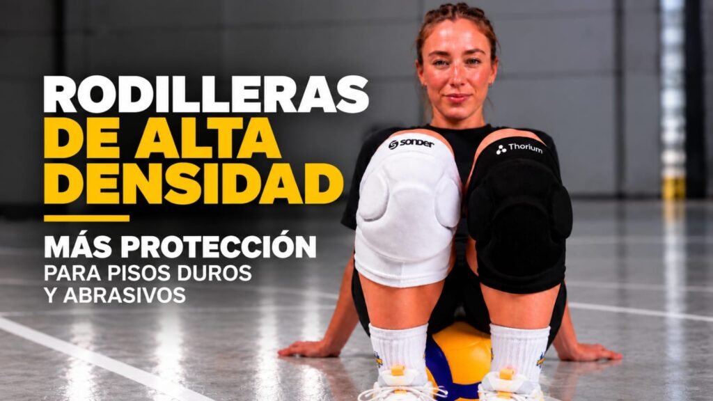 Rodilleras de vóley Sonder y Thorium de alta densidad