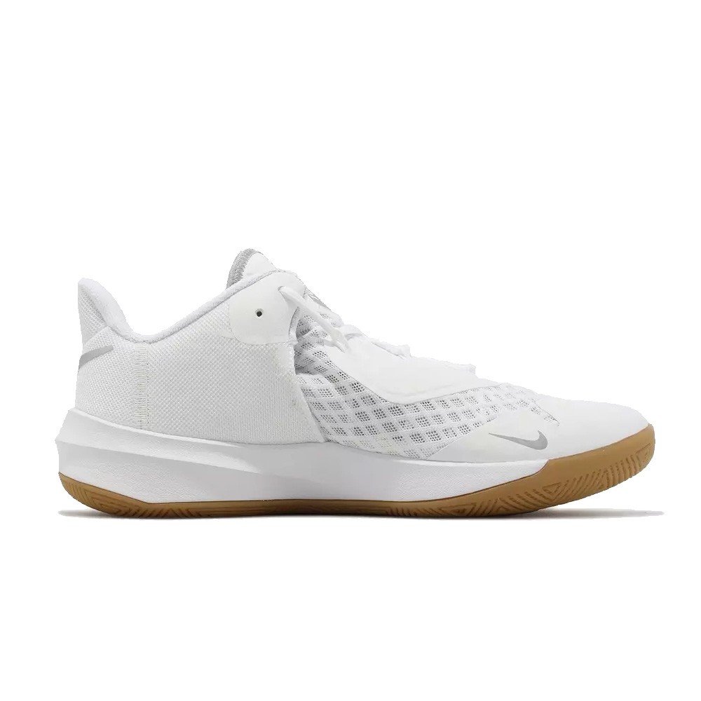 Zapatillas NIKE HYPERSPEED COURT. Blanca/Caramelo.VOLEY - Imagen 3
